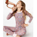 Boho Paisley Stretch Tween's Long Sleeve 2 Piece Pajamas